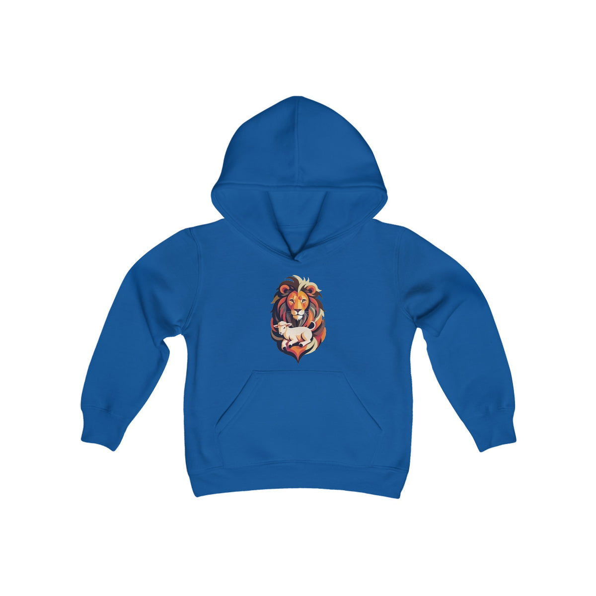 Judah Lamb Logo - Youth Heavy Blend Hooded Sweatshirt
