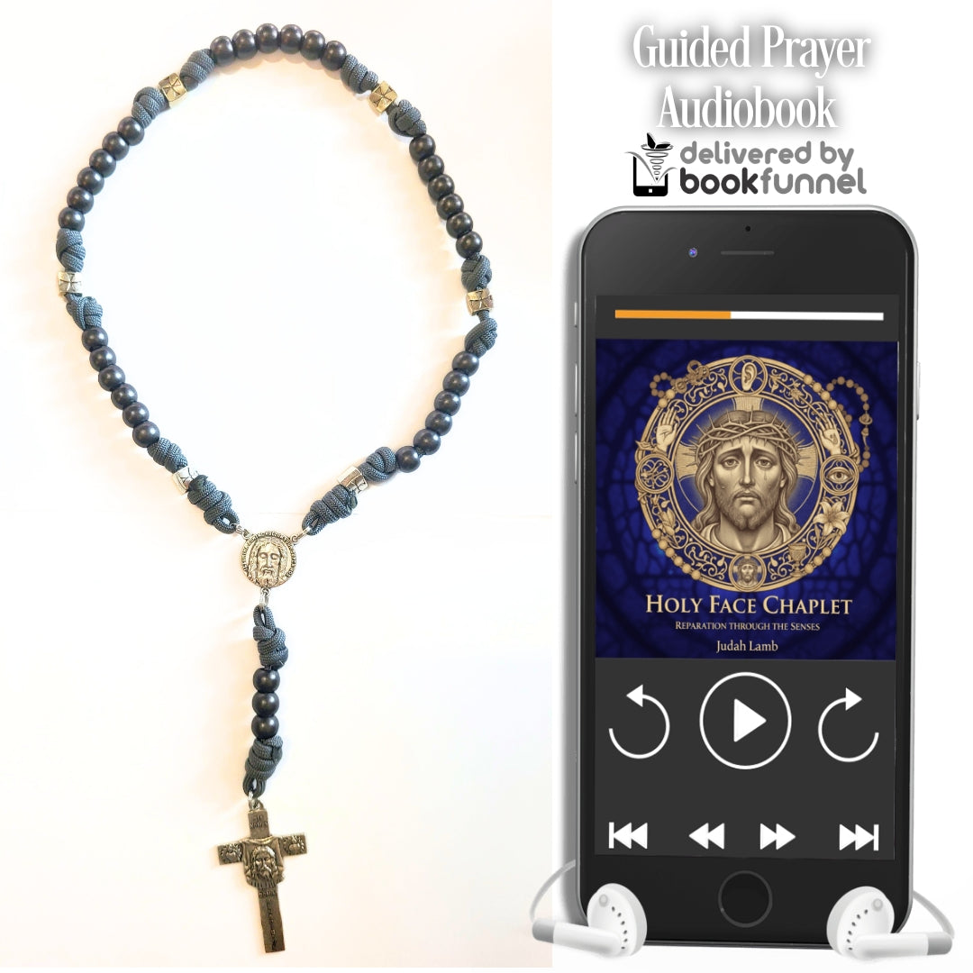 Holy Face Paracord Chaplet + Audiobook