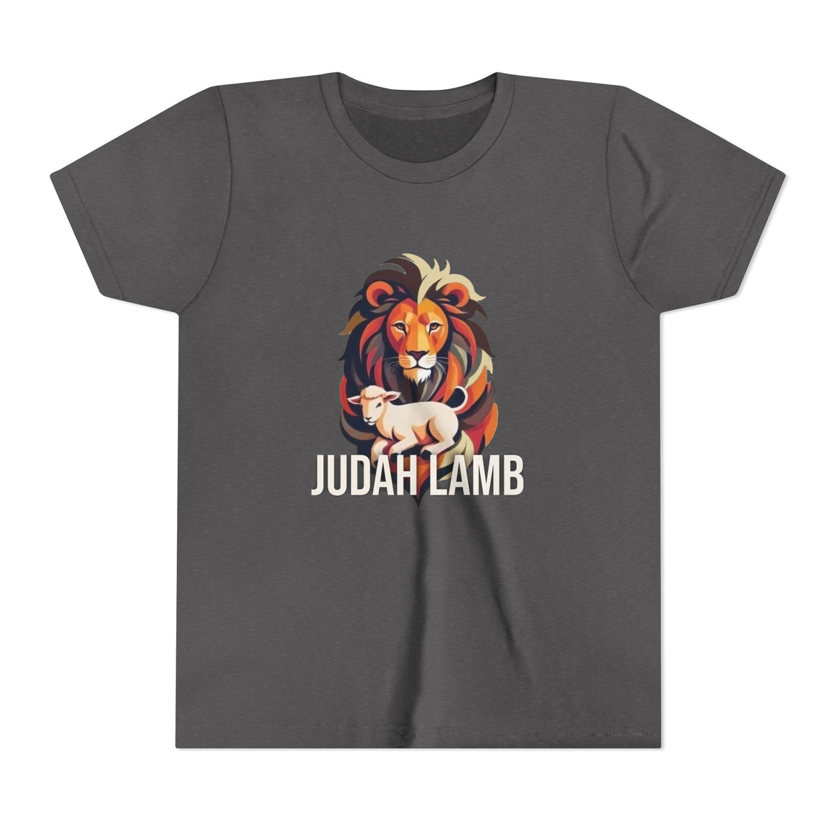 Youth Christian Lion Tee, Faith T-Shirt, Inspirational Kids Shirt, Religious Gift, Bible Verse Apparel