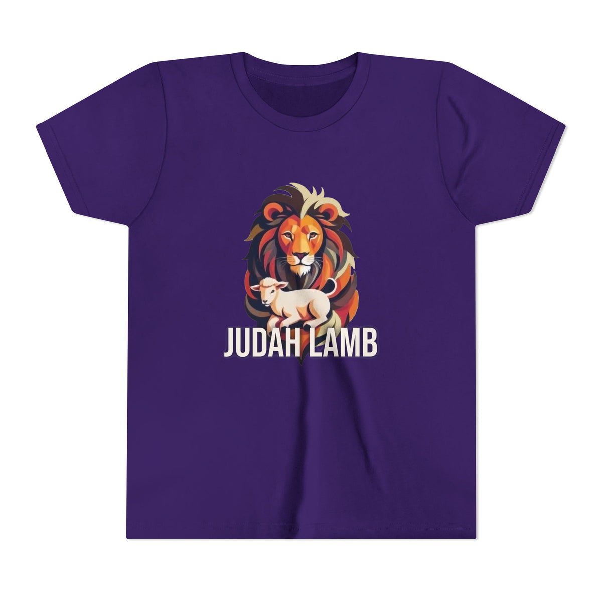 Youth Christian Lion Tee, Faith T-Shirt, Inspirational Kids Shirt, Religious Gift, Bible Verse Apparel