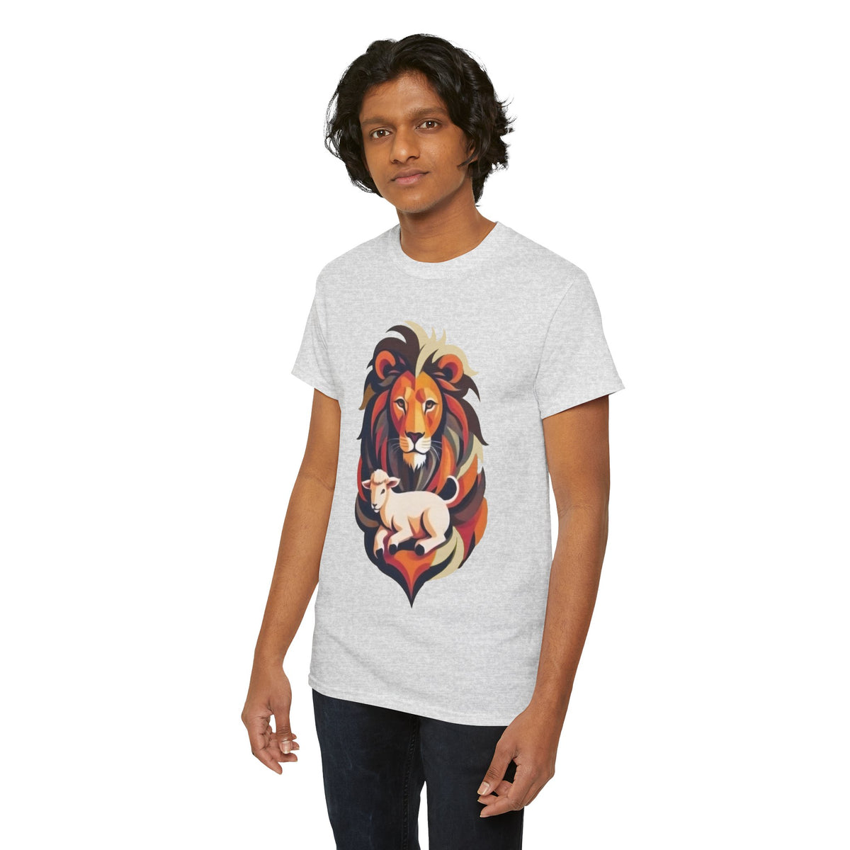 Judah Lamb Logo  - Unisex Heavy Cotton Tee