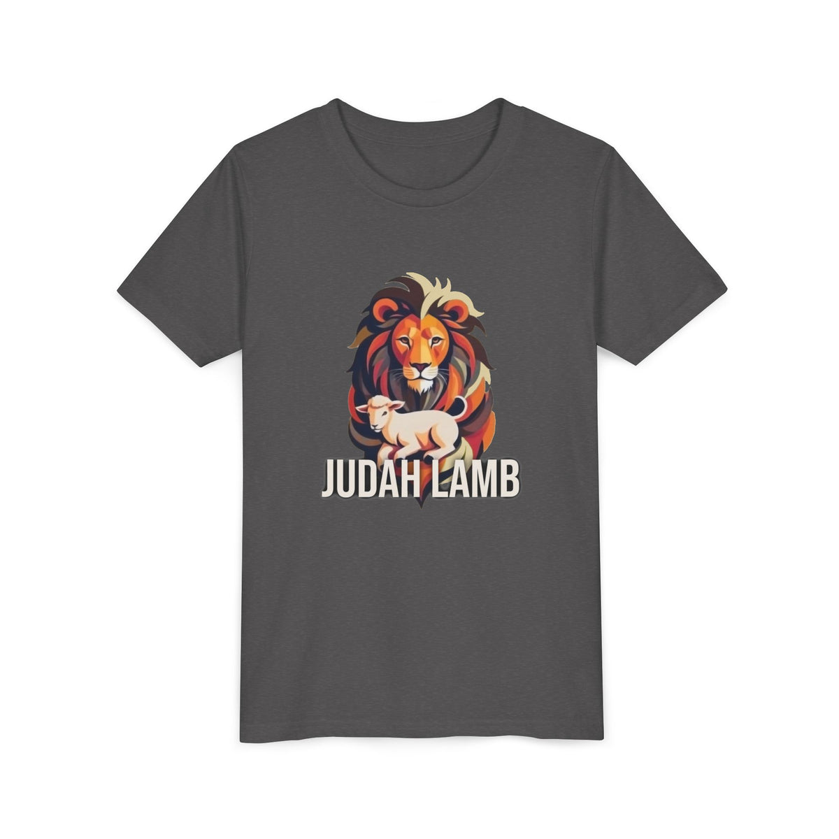 Youth Christian Lion Tee, Faith T-Shirt, Inspirational Kids Shirt, Religious Gift, Bible Verse Apparel
