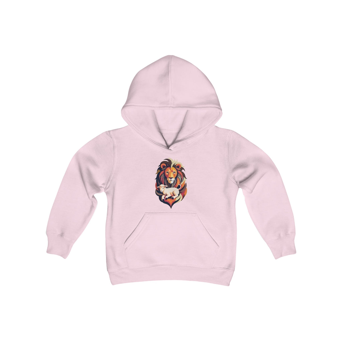 Judah Lamb Logo - Youth Heavy Blend Hooded Sweatshirt