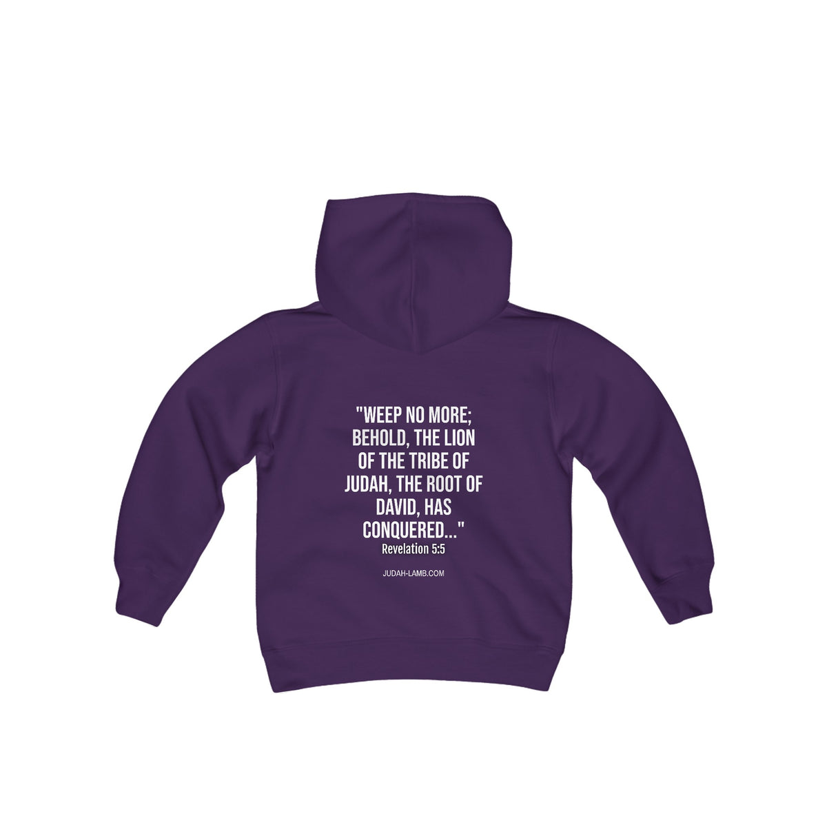 Judah Lamb Logo - Youth Heavy Blend Hooded Sweatshirt