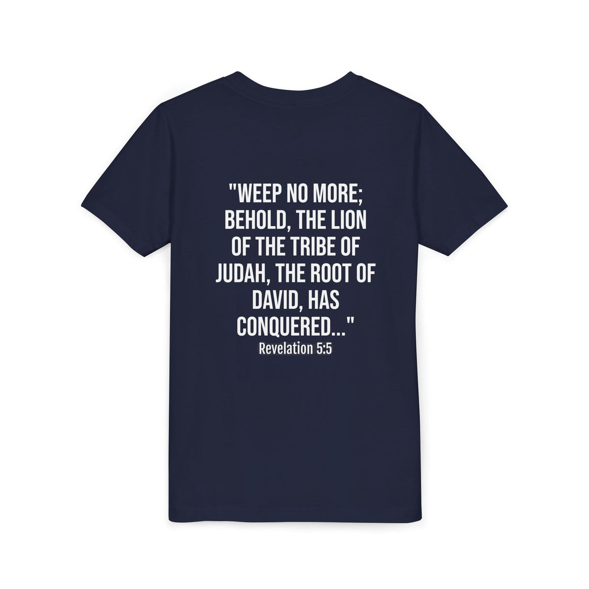 Youth Christian Lion Tee, Faith T-Shirt, Inspirational Kids Shirt, Religious Gift, Bible Verse Apparel