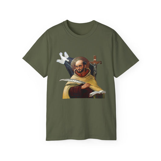 St. John of the Cross Unisex Tee, Inspirational T-Shirt, Spiritual Gift, Motivational Apparel, Faith-Based Clothing, Religious Tee