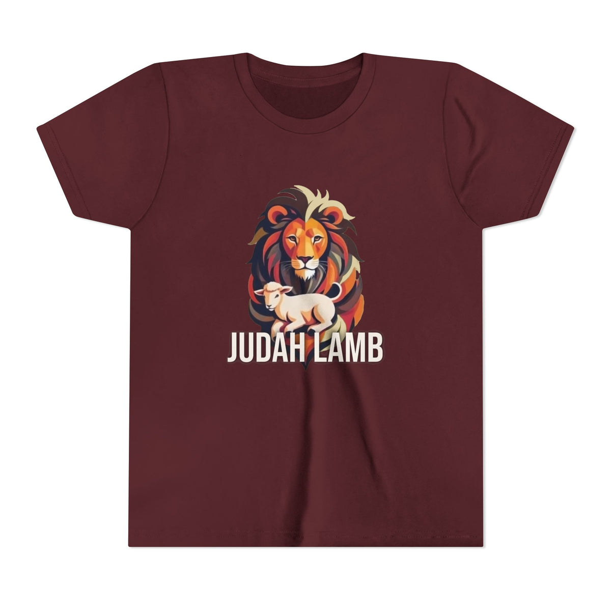 Youth Christian Lion Tee, Faith T-Shirt, Inspirational Kids Shirt, Religious Gift, Bible Verse Apparel