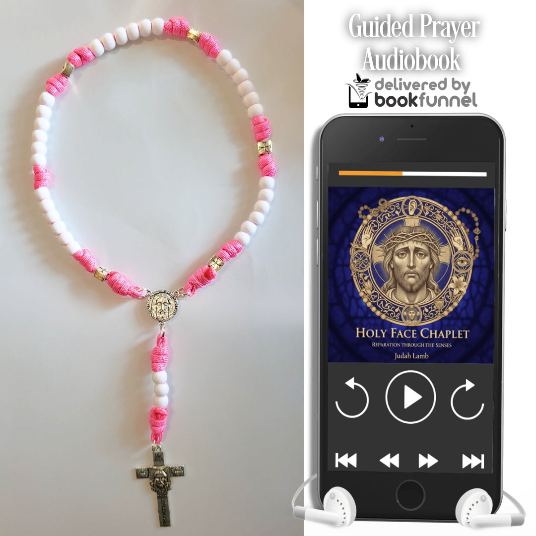 Holy Face Paracord Chaplet + Audiobook