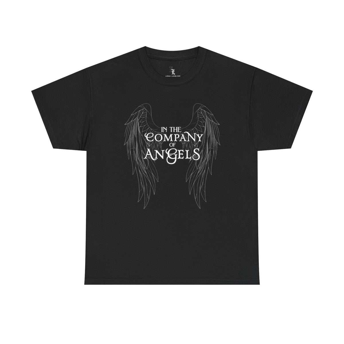 In the Company of Angels T‑Shirt — St. Michael Prayer Wing Graphic Tee